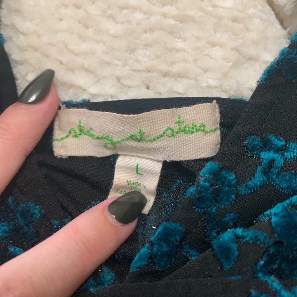 Urban Outfitters Velvet Floral Bra Top - Picture 2 of 3